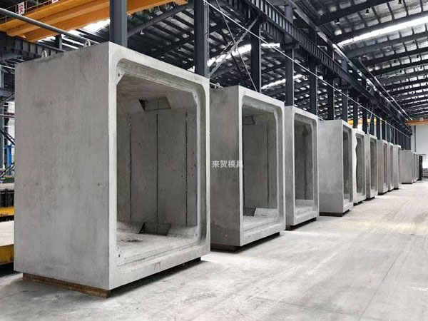 來賀模具廠寧夏預制箱涵管廊模具施工案例